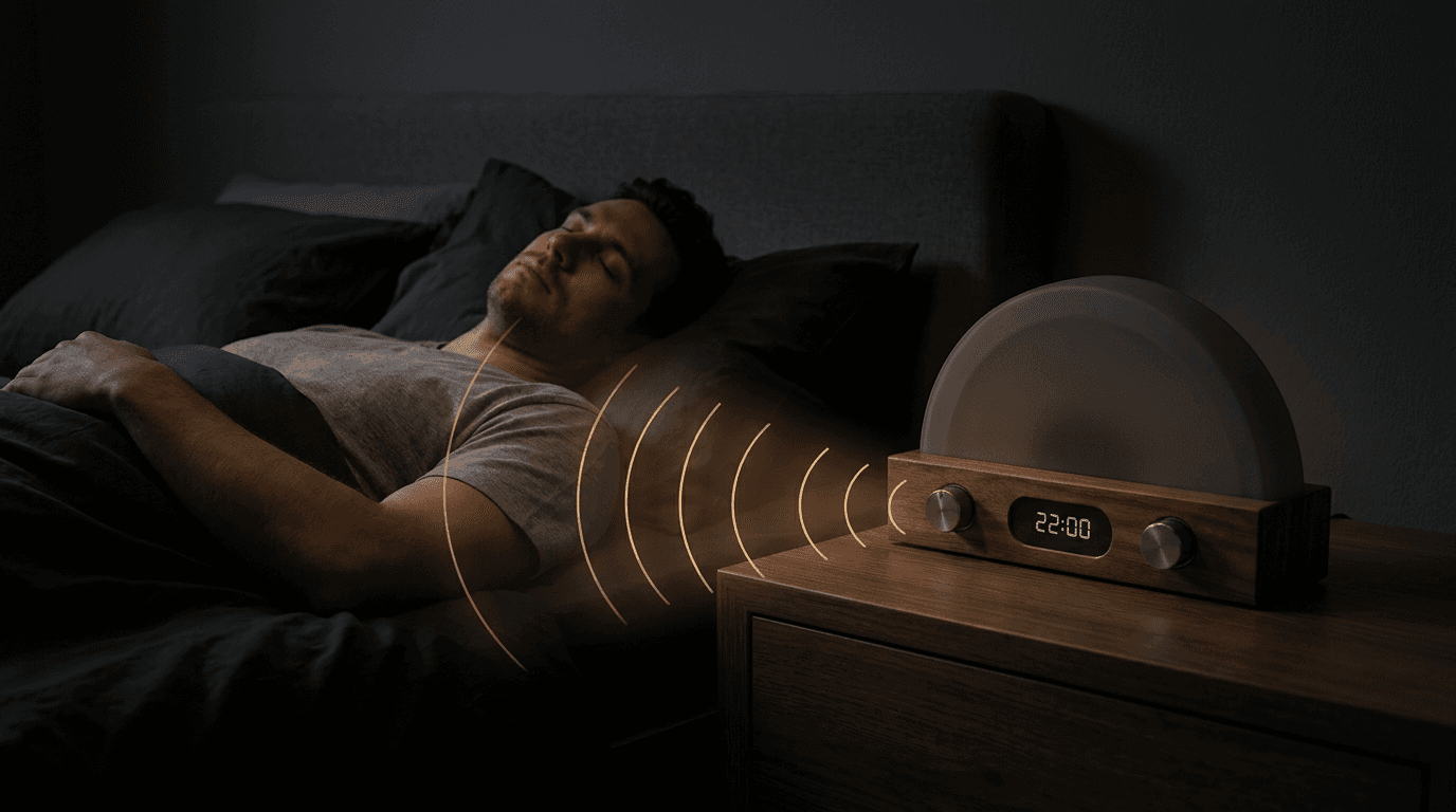 Restarla lamp tracking sleep with radar waves in a dark room